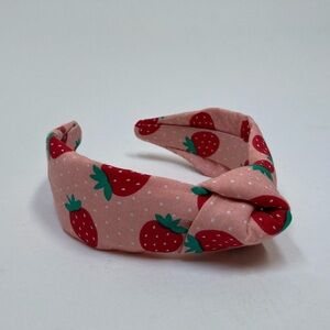 Strawberries knotted headband